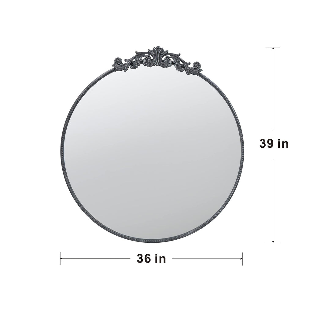 Classic Design Wall Mirror with Baroque-Inspired Frame – Gold or Black
