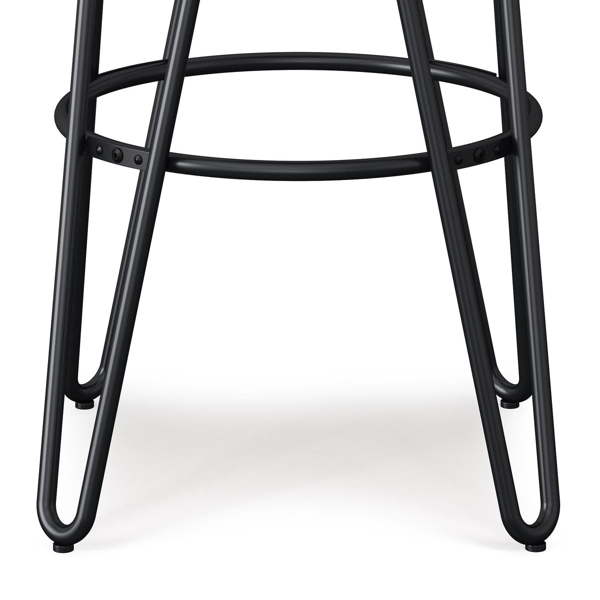 Multifunctional Metal Counter Height Stool with Solid Wood Seat - Dark Brown or Beige