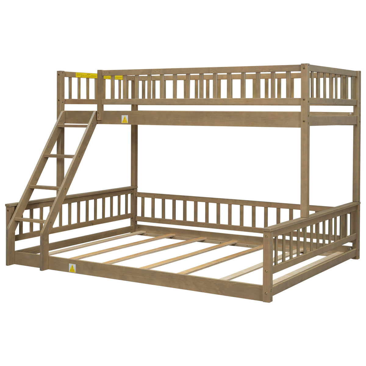 Bunk Bed With Ladder And Guardrails