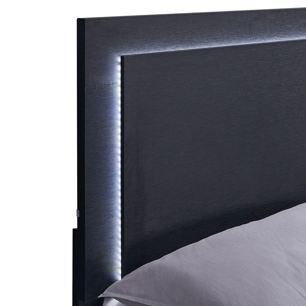 Jeremiah LED Panel Bed With Touch Controlled Lighting