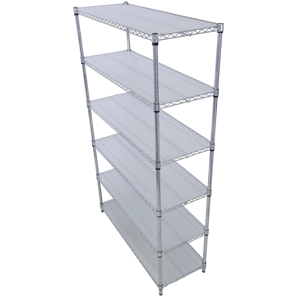 6 Tier Heavy Duty Metal Shelf Wire Shelving Unit