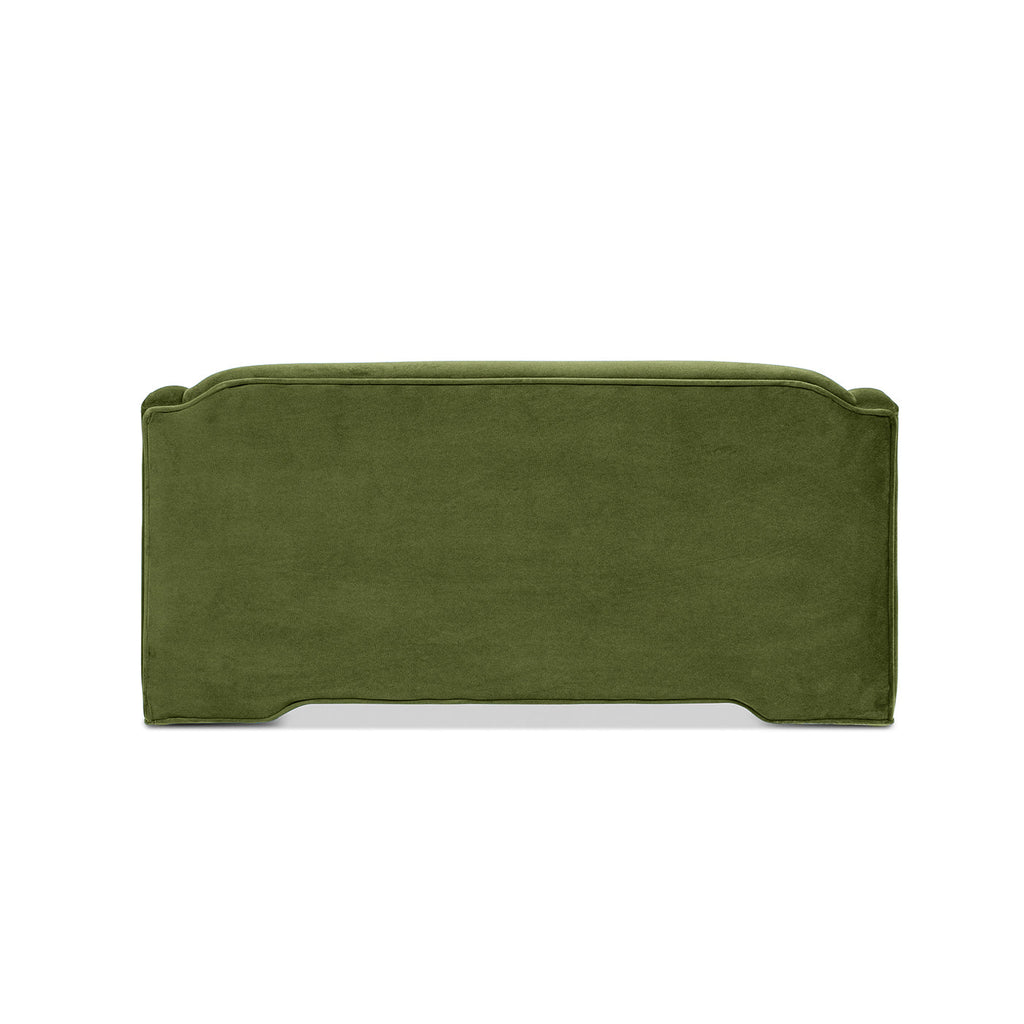 Paloma 35.5" Dog Sofa Bed with Supportive Curved Arms - Olive