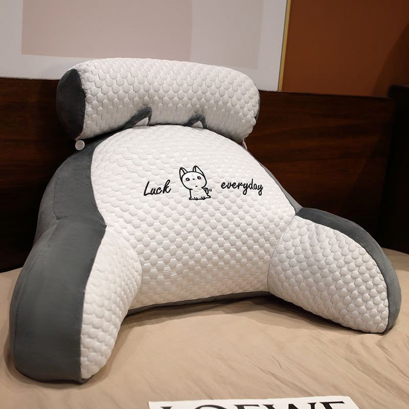 Fluffy Triangle Reading Cushion Lumbar Support