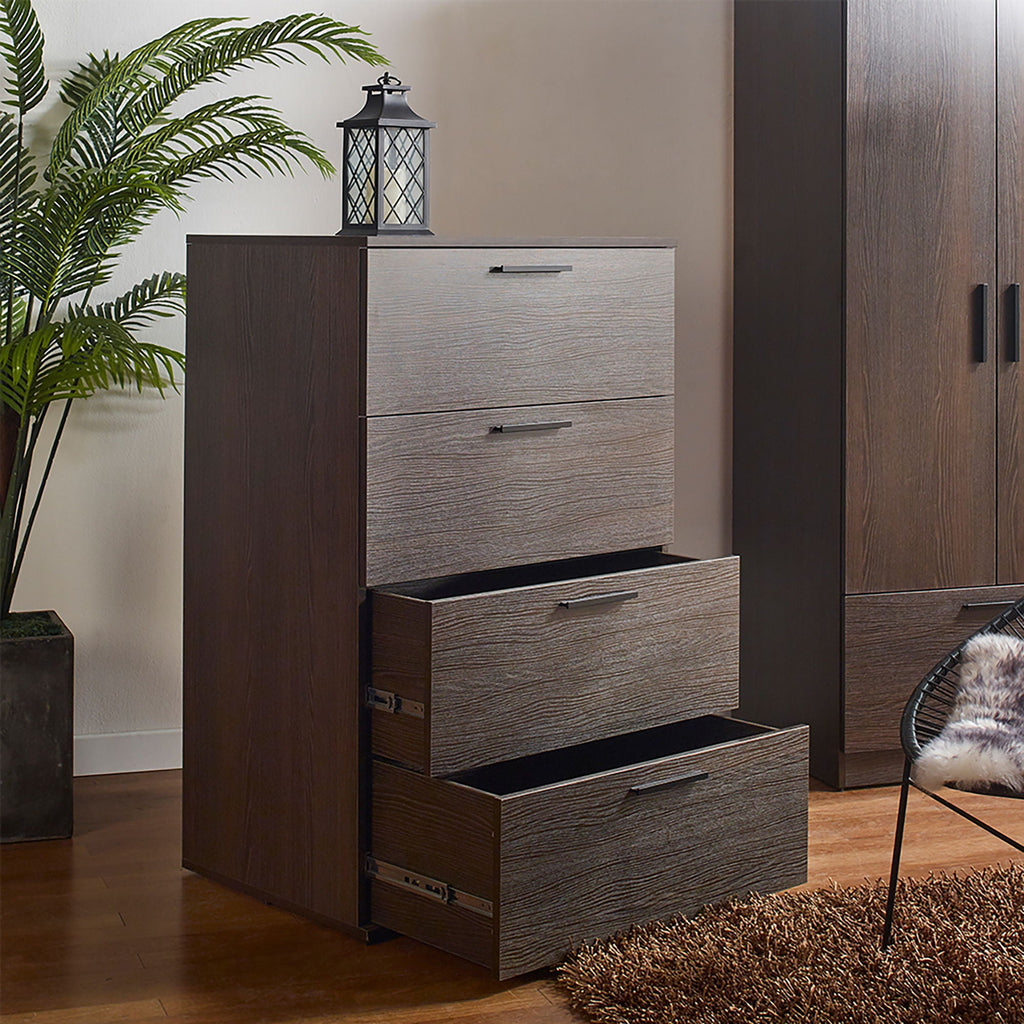 Oliver - Farmhouse Jumbo Chest With 4 Drawer Storage