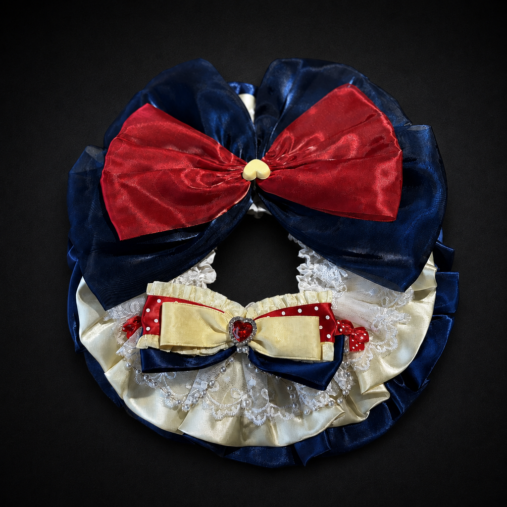 Storybook Satin Lace Pet Bib Collar