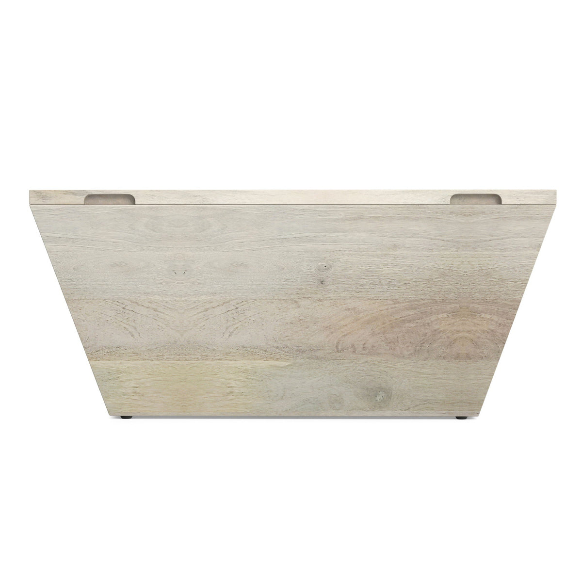 Handcrafted Square Coffee Table with Brass Trim - Multiple Finishes