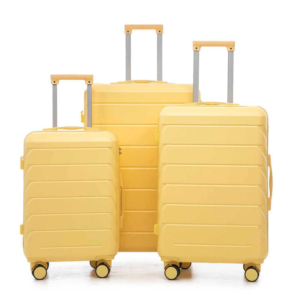 3 Pieces Set Spinner Wheel Luggage With Combination Lock