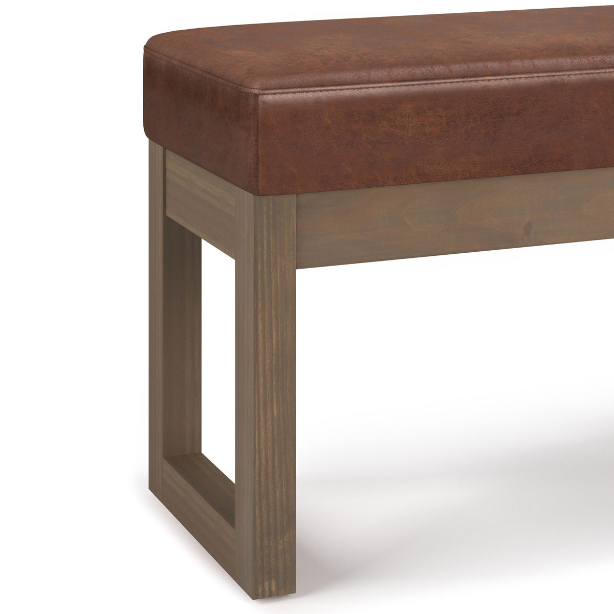 Milltown Upholstered Ottoman Bench with Versatile Design - Multiple Colors