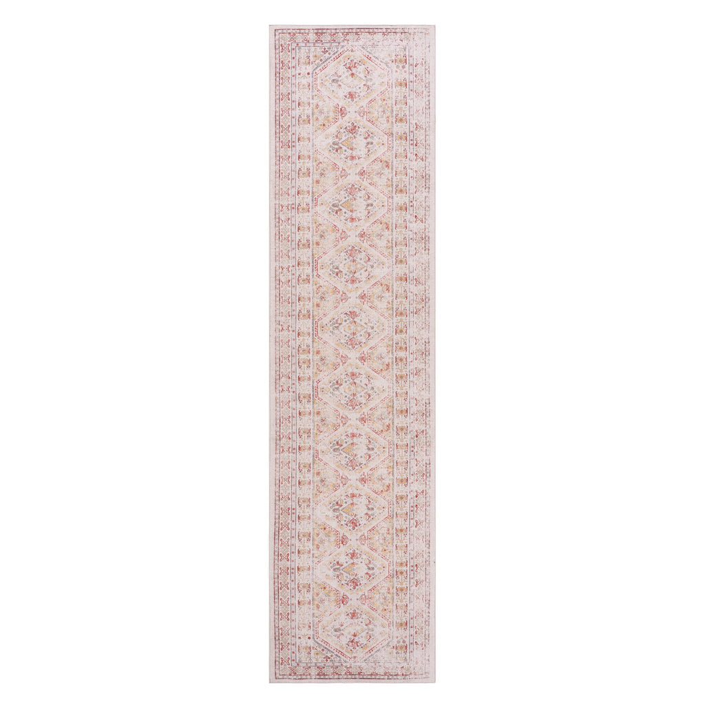 Washable Runner Rug with Easy Care - Beige, Dark Gray, or Black
