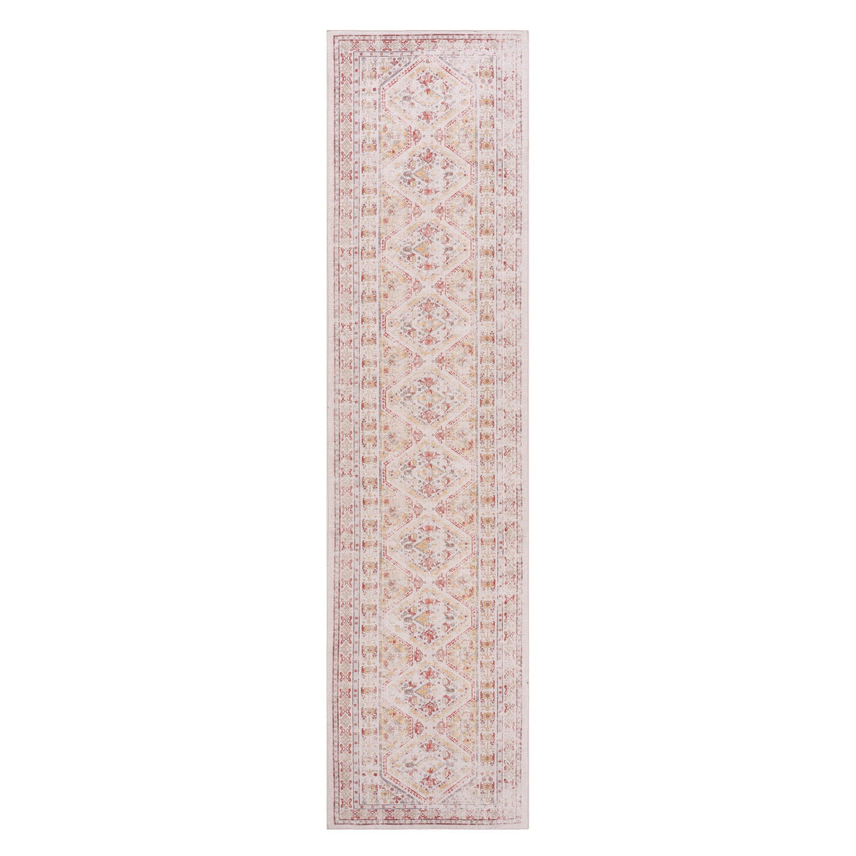Washable Runner Rug with Easy Care - Beige, Dark Gray, or Black