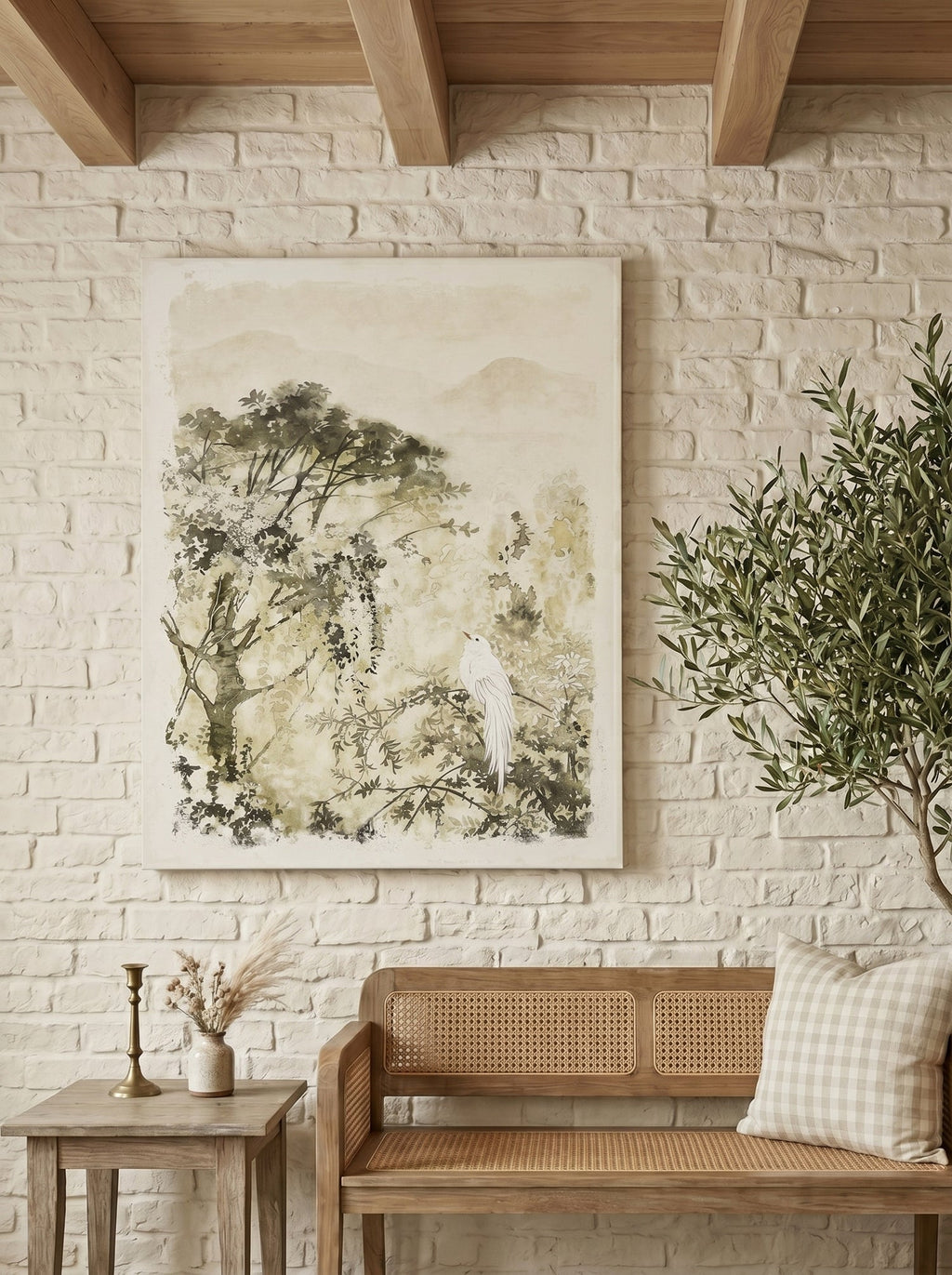 Ethereal Landscape Canvas Art with Premium Canvas – Multicolor