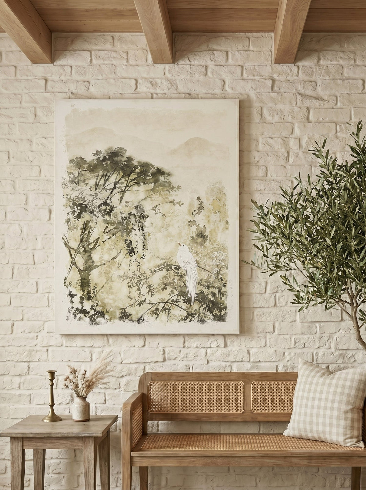 Ethereal Landscape Canvas Art with Premium Canvas – Multicolor