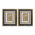 Lucian - Stylish Framed Antiqued Sculpture Print