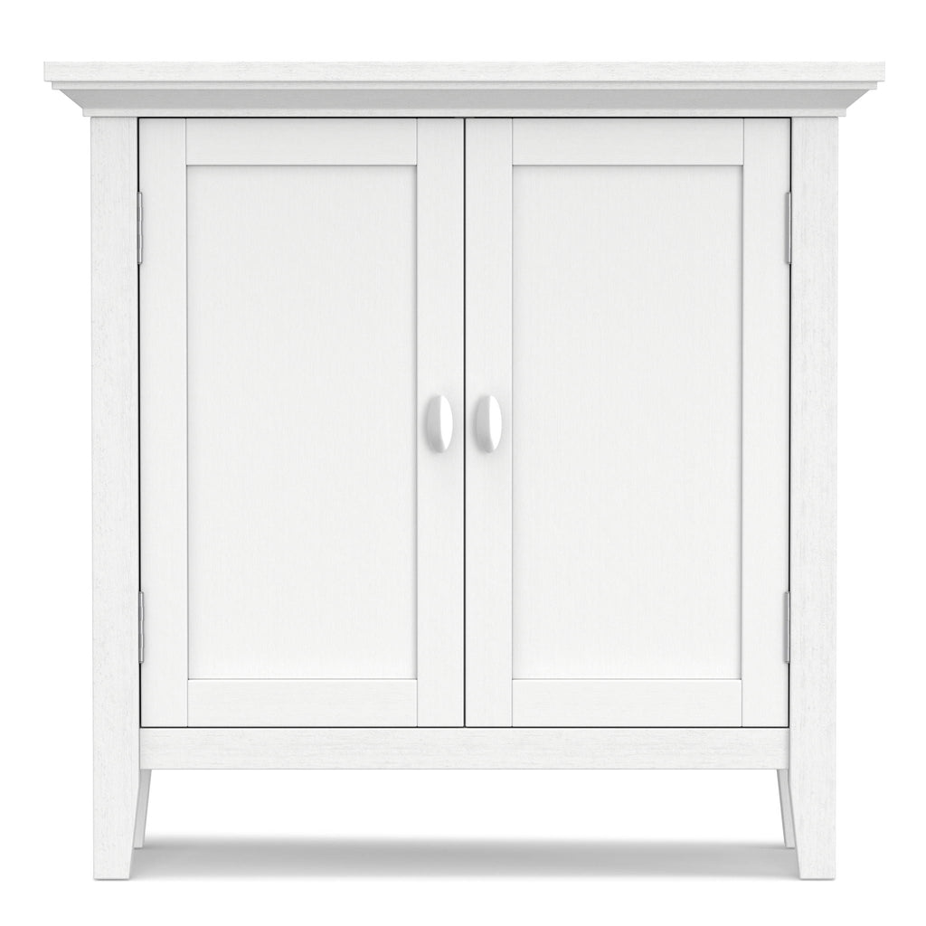 Handcrafted Low Storage Cabinet with Adjustable Shelves - Multiple Colors