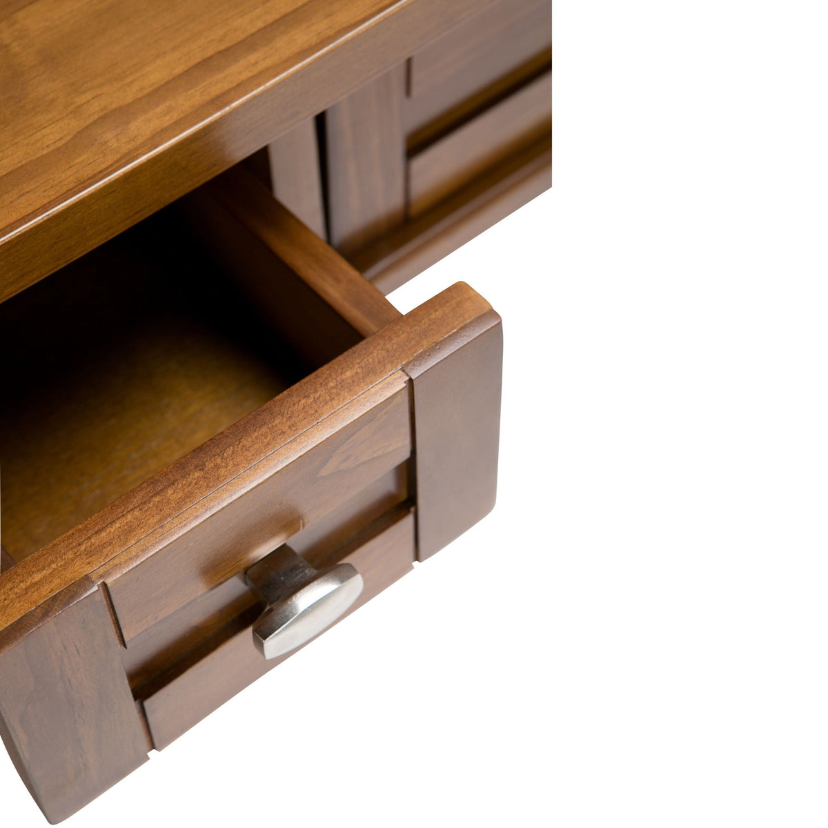 Handcrafted Wooden Writing Desk with Storage Drawers - Multiple Colors
