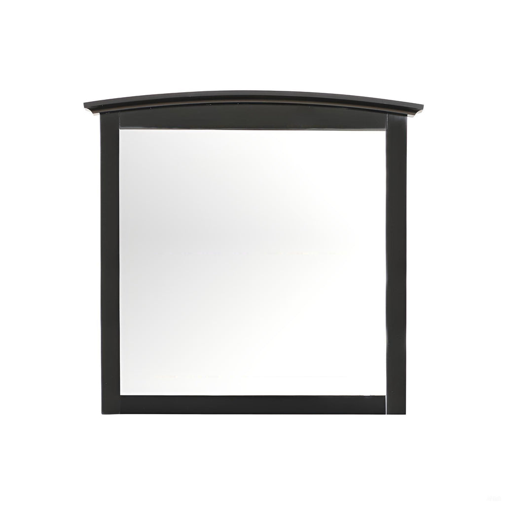 Elegant Modern Farmhouse Wall Mirror with Low Distortion Glass - Pearl Silver or Black