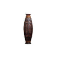 Hand Woven Bamboo Floor Vase with Sculptural Design - Acacia Wood