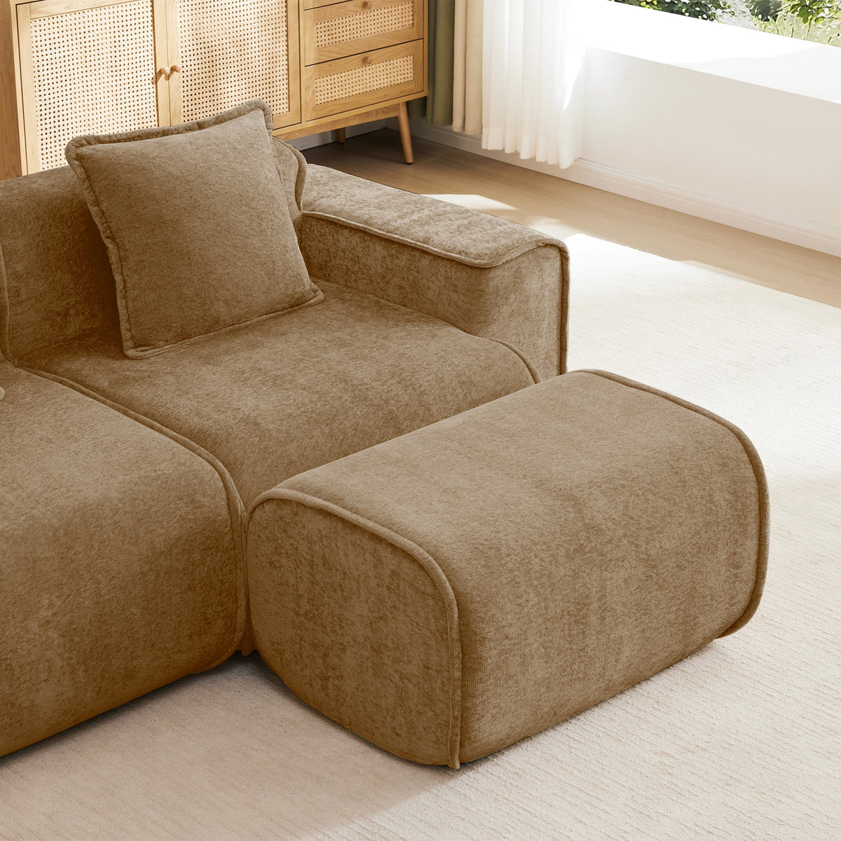 Streamlined Design Modular 3 Seat U Shape Sectional Sofa