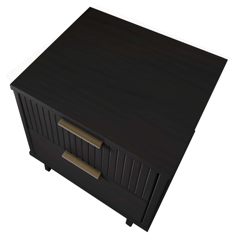 Granville Nightstand with 2 Drawers - Solid Wood Construction