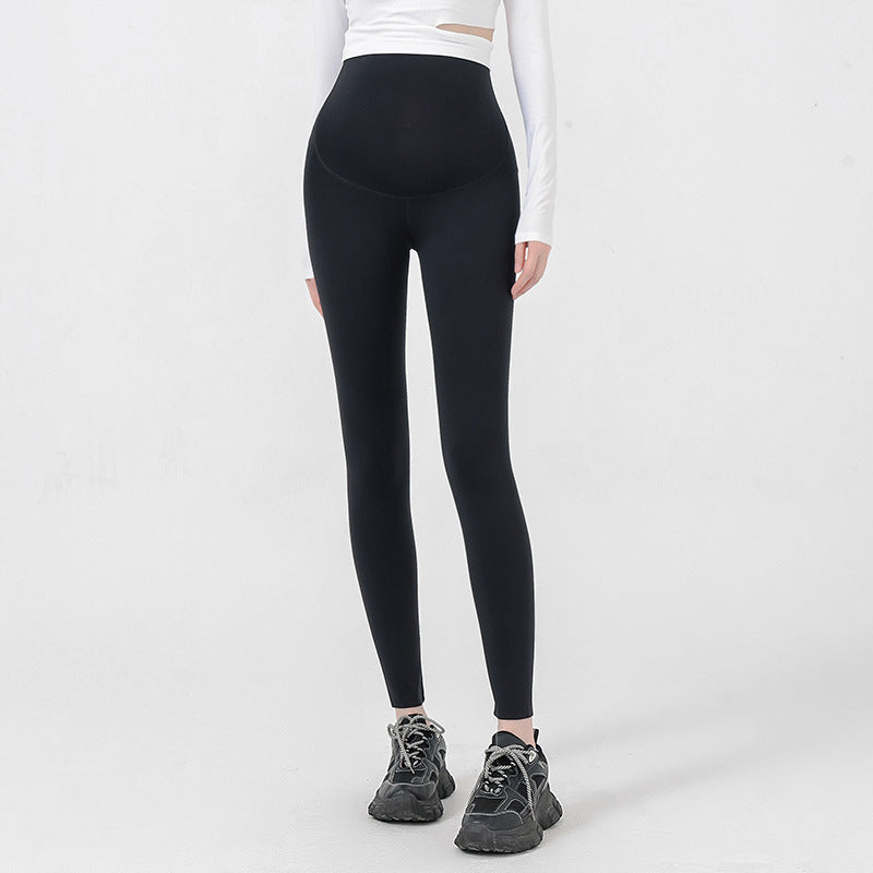 Autumn And Winter Maternity Pants High Waisted Belly Support Pants