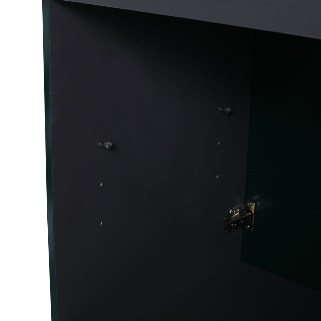 Modern Freestanding Bathroom Vanity with Soft Close Cabinet Doors - Pearl Silver, White, or Dark Green