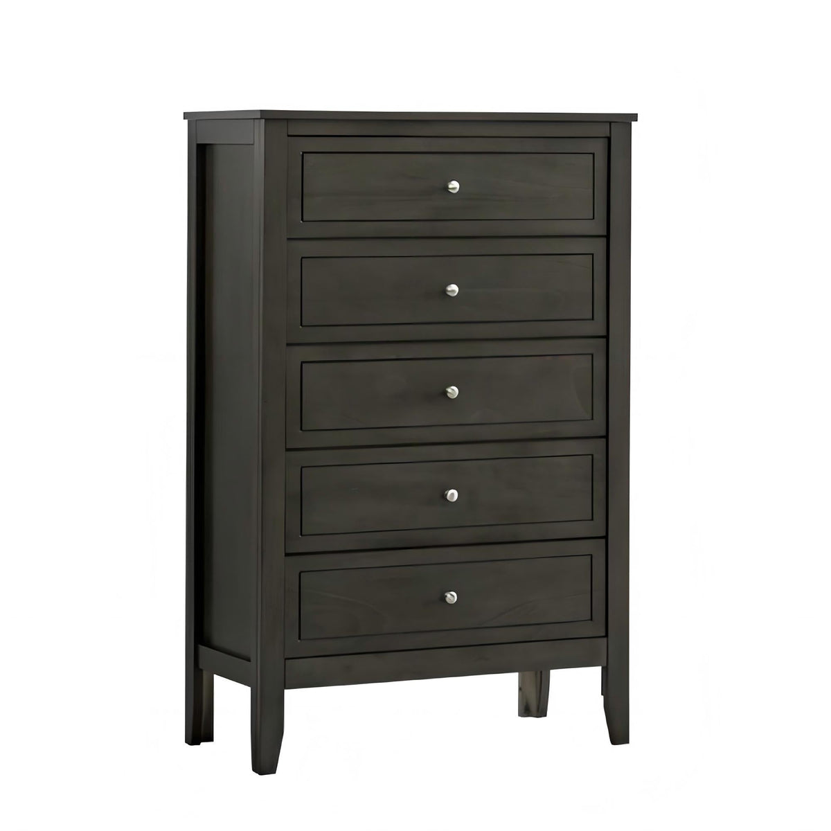 5 Drawer Storage Chest with Metal Hardware - Multiple Colors