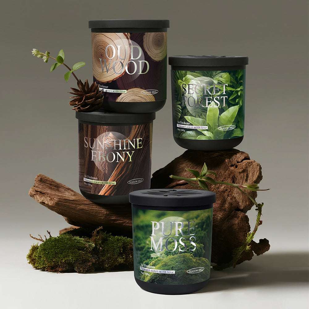 Dark Series Wood-Scented Smokeless Car Solid Perfume Balm