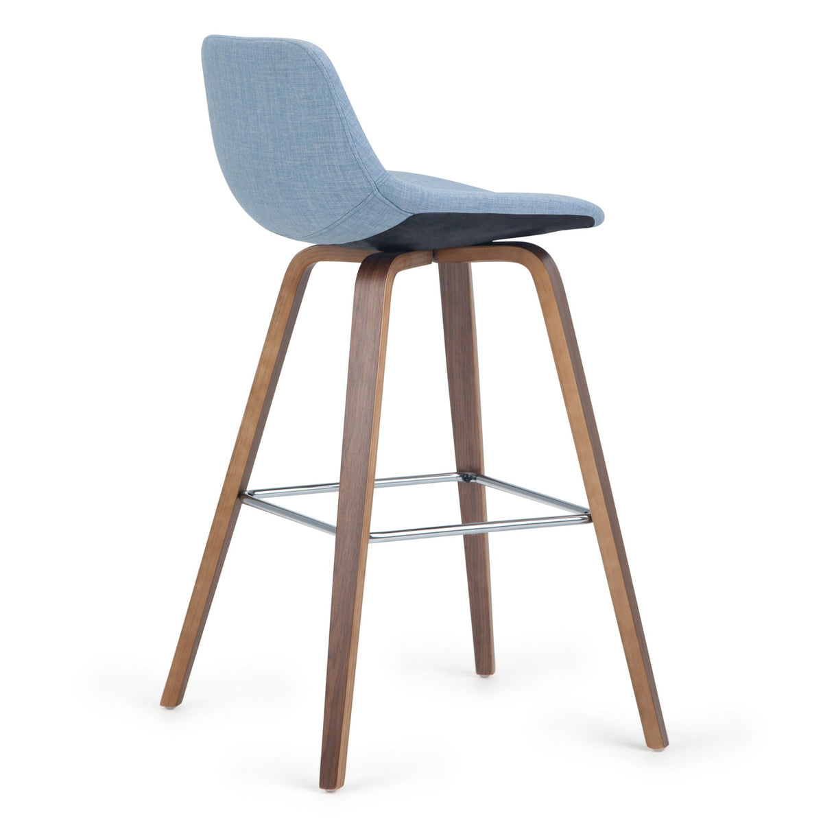 Bentwood Counter or Bar Height Stool Set of 2 with Foot Rest – Multiple Colors