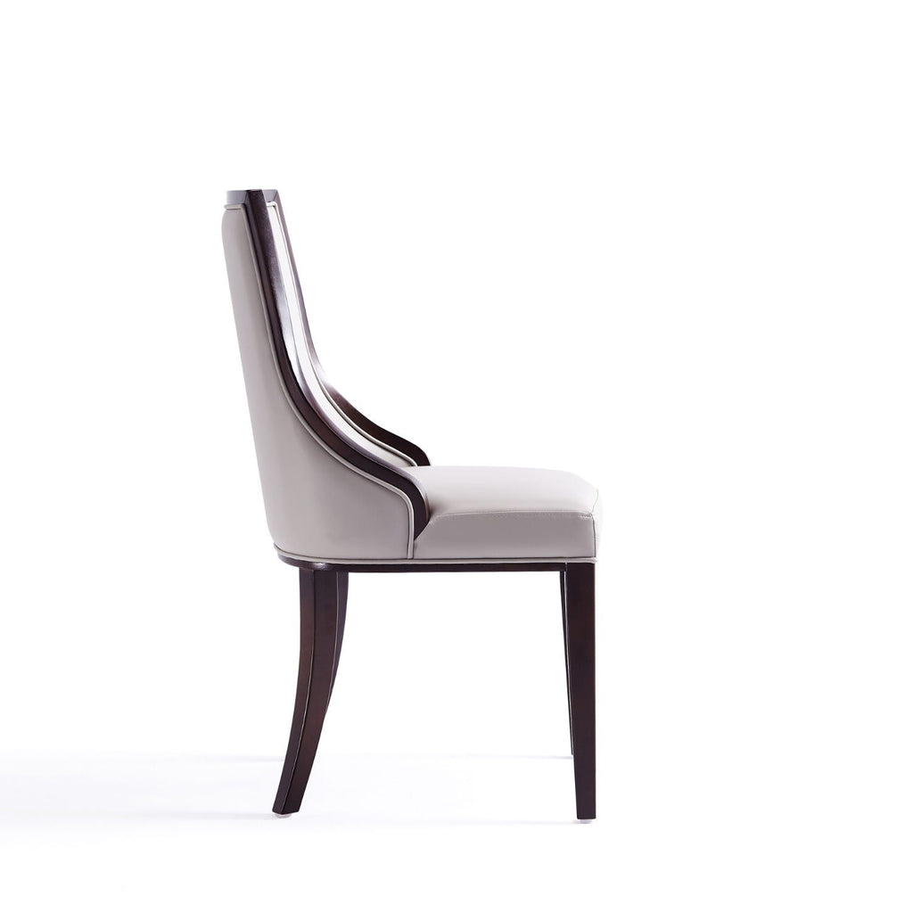 Grand Dining Chair Set with Solid Beech Wood Frame - Beige or Gray
