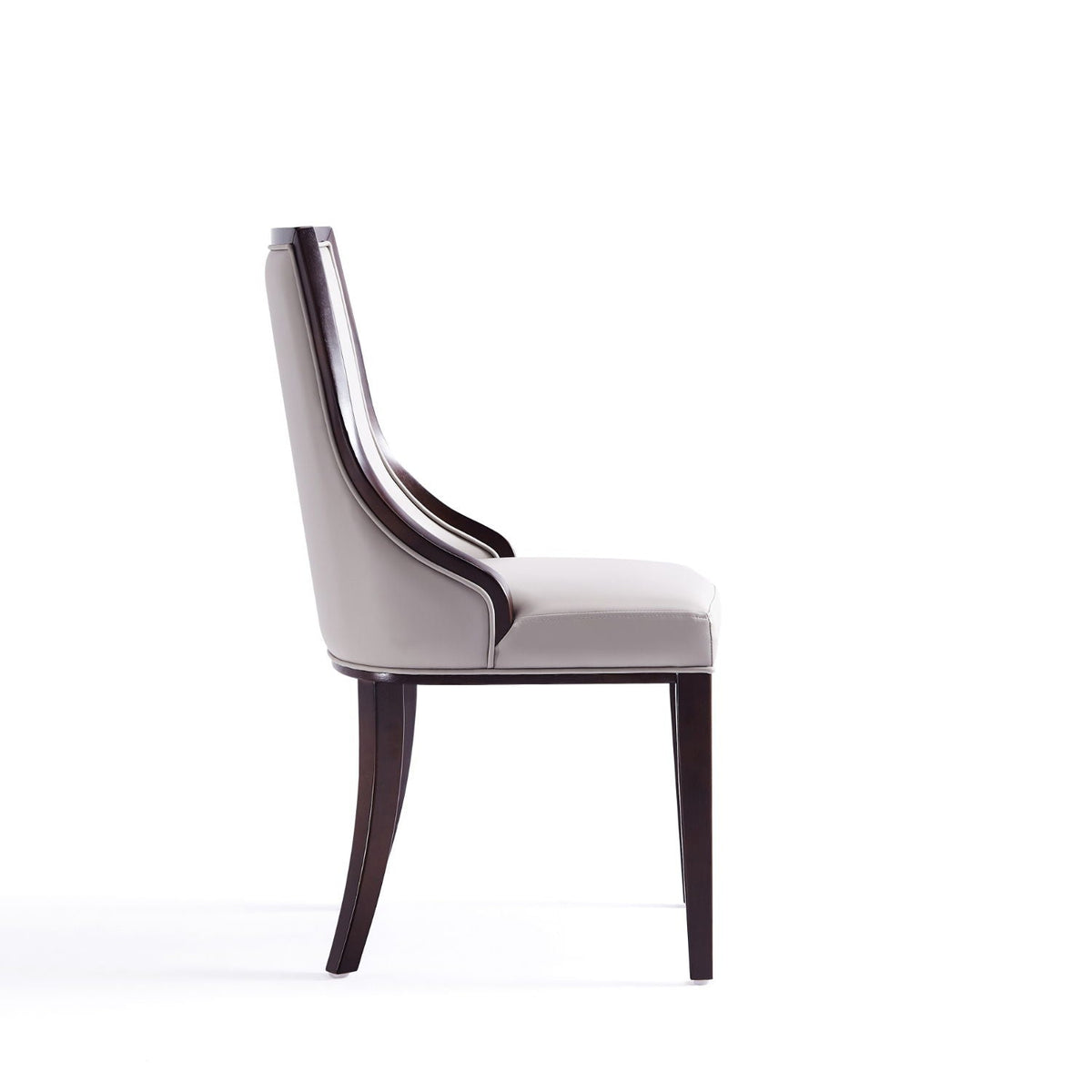 Grand Dining Chair Set with Solid Beech Wood Frame - Beige or Gray