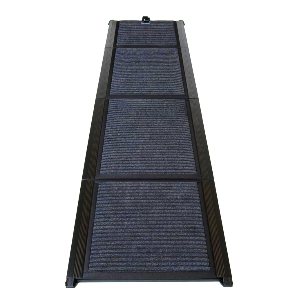 Folding Dog Ramp for Cars with Non-Slip Surface - Gray
