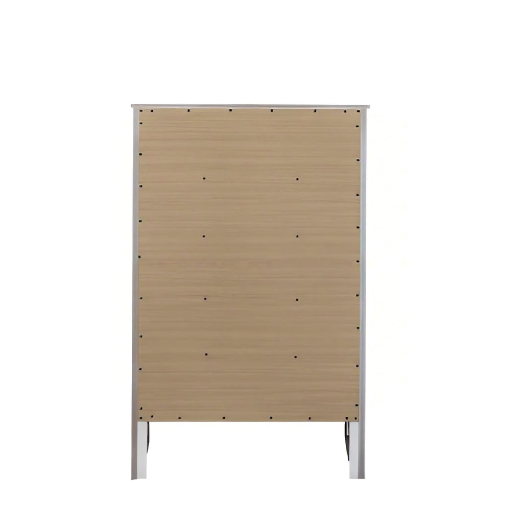 5 Drawer Storage Chest with Metal Hardware - Multiple Colors
