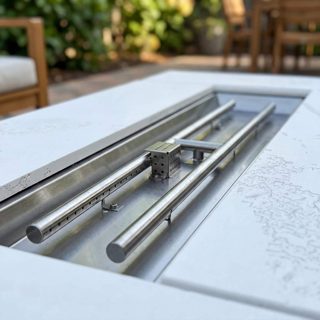 71-Inch Outdoor 60K BTU Fire Pit Table With Wind Guard (SAK41326)