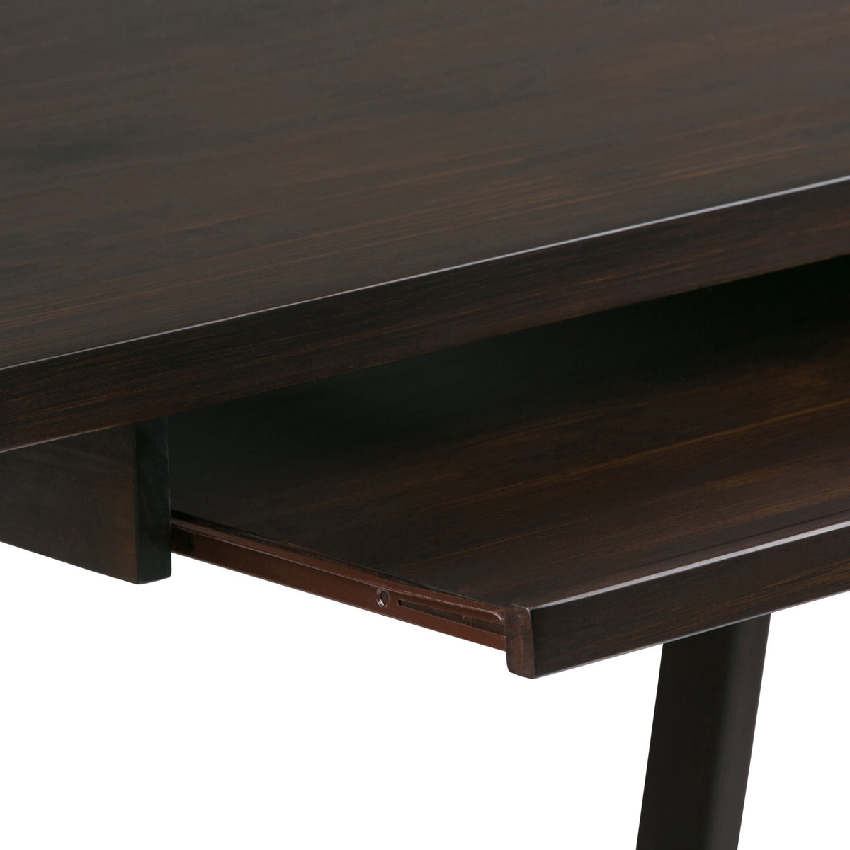 Handcrafted Sawhorse Writing Desk with Solid Wood Construction - Dark Brown or White