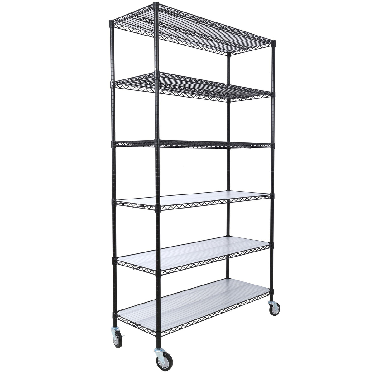 6 Tier Heavy Duty Metal Shelf Wire Shelving Unit