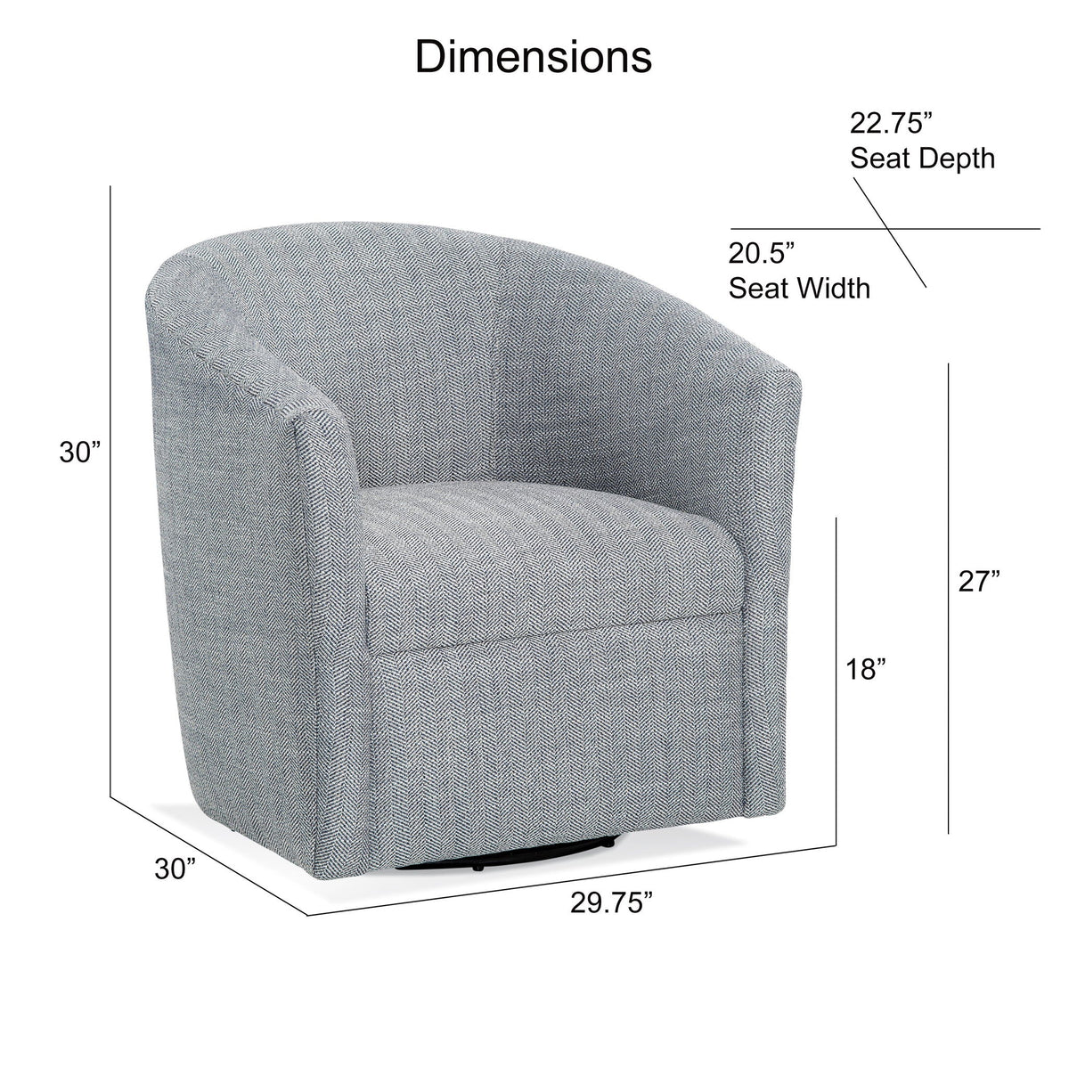 Swivel Barrel Chair with 360 Degree Rotation - Beige, Light Blue, or Red