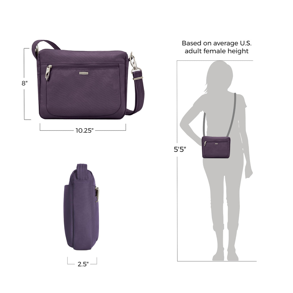 Travelon Anti-Theft Classic Small East/West Crossbody