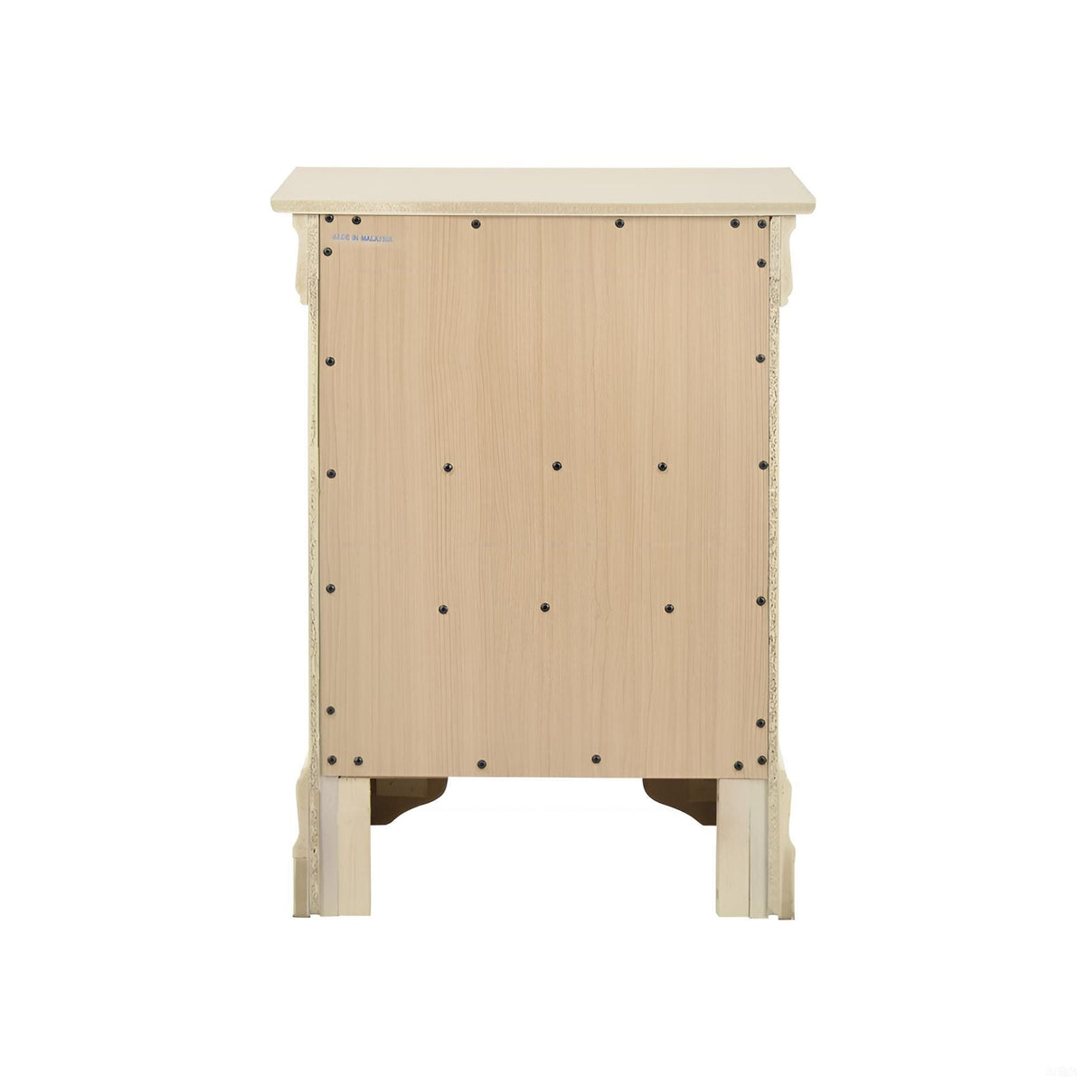 Louis Phillipe Wood Nightstand with Storage Drawers - Multiple Colors