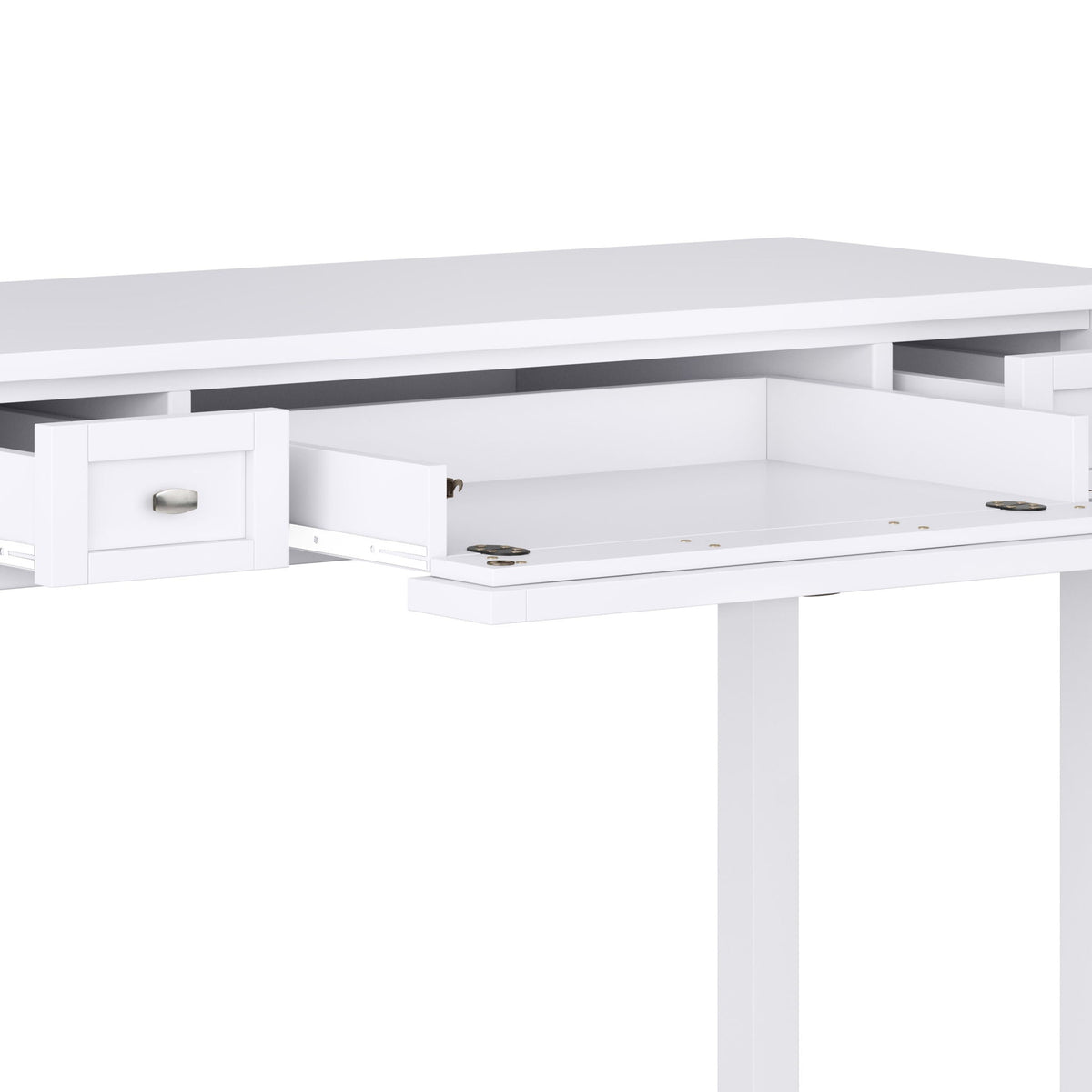 Handcrafted Wooden Writing Desk with Storage Drawers - Multiple Colors