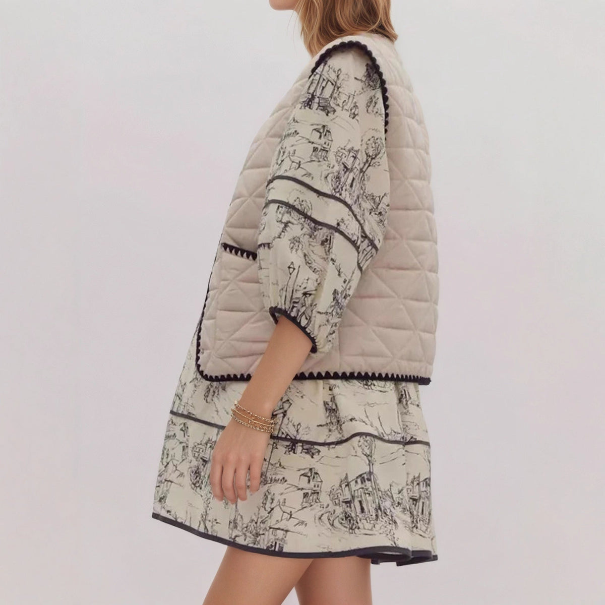 Autumn Winter Women's Cotton Padded Vest With Designer Style