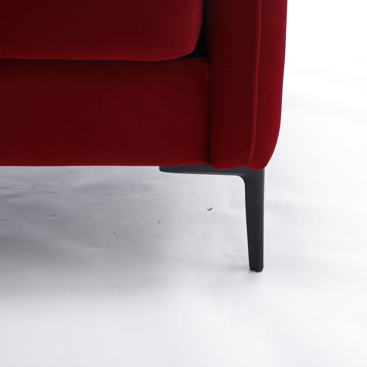 Accent Chair with Removable Pillow - Dark Green or Dark Red
