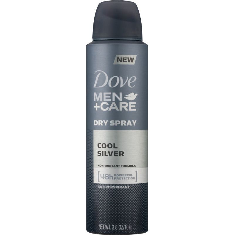 Dove Men+Care Cool Silver Dry Spray Antiperspirant 3.8 Oz