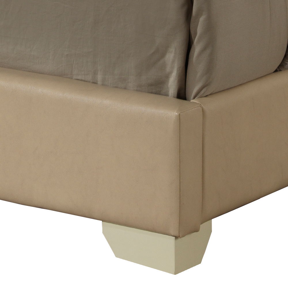 Elegant Platform Bed with Upholstered Finish - Multiple Colors