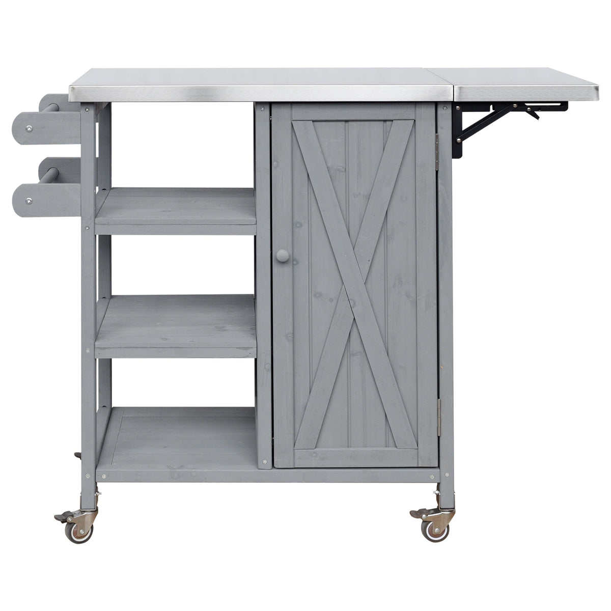 Foldable Outdoor Kitchen Island Patio Kitchen Cart