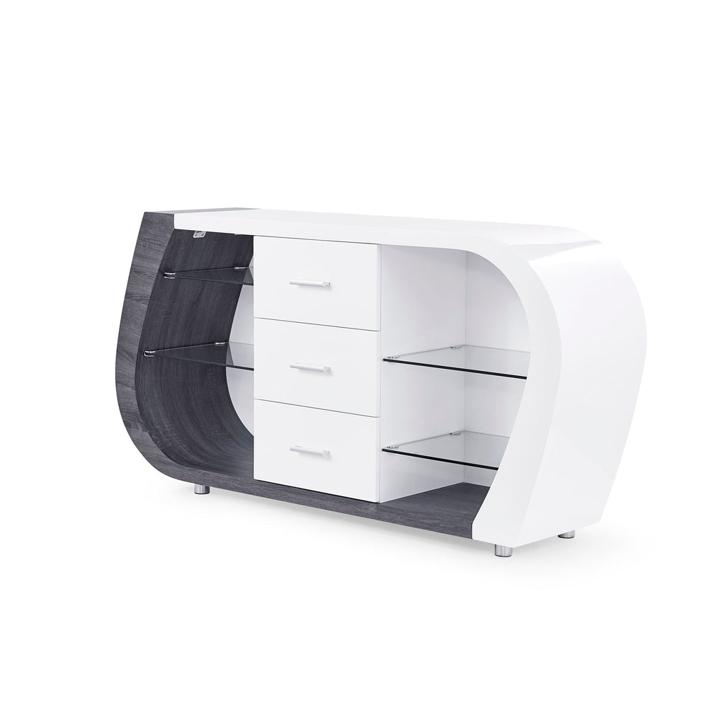 Anne - Buffet - White / Gray