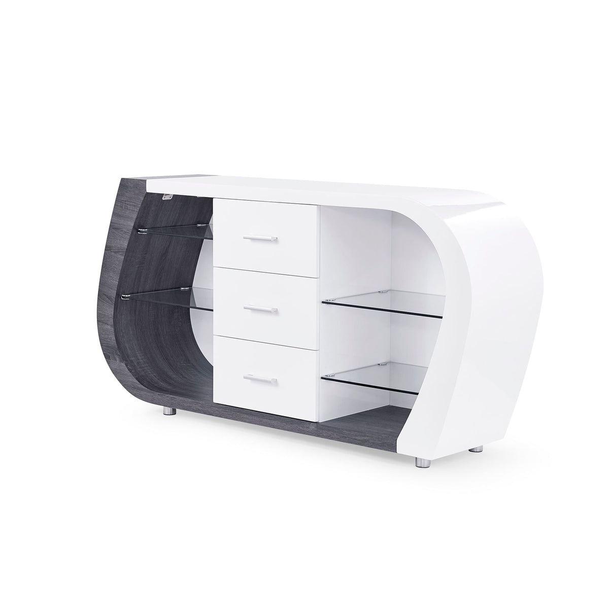 Anne - Buffet - White / Gray
