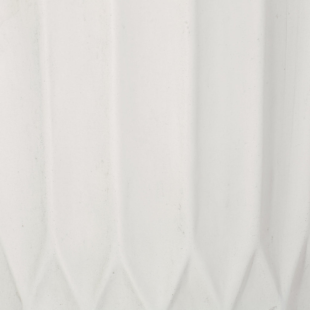 Antique White MGO Planter with Durable Magnesium Oxide Construction - 12.75" Cube
