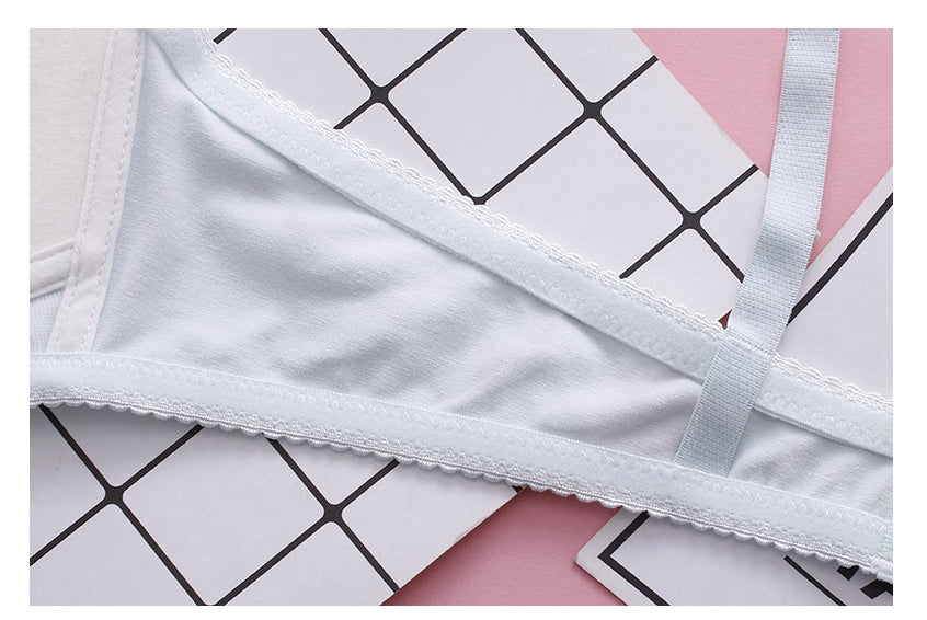 Students Without Steel Ring Pure Cotton Thin Push Up Bras