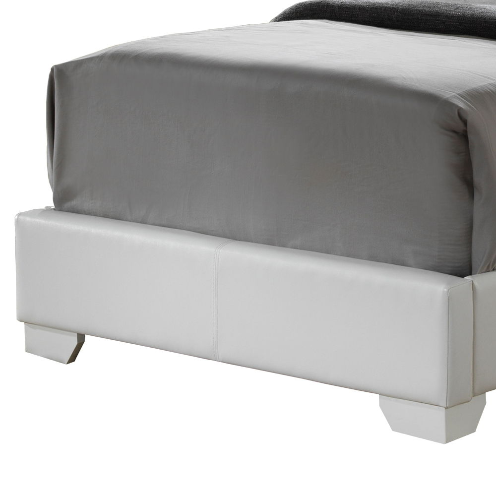 Elegant Platform Bed with Upholstered Finish - Multiple Colors