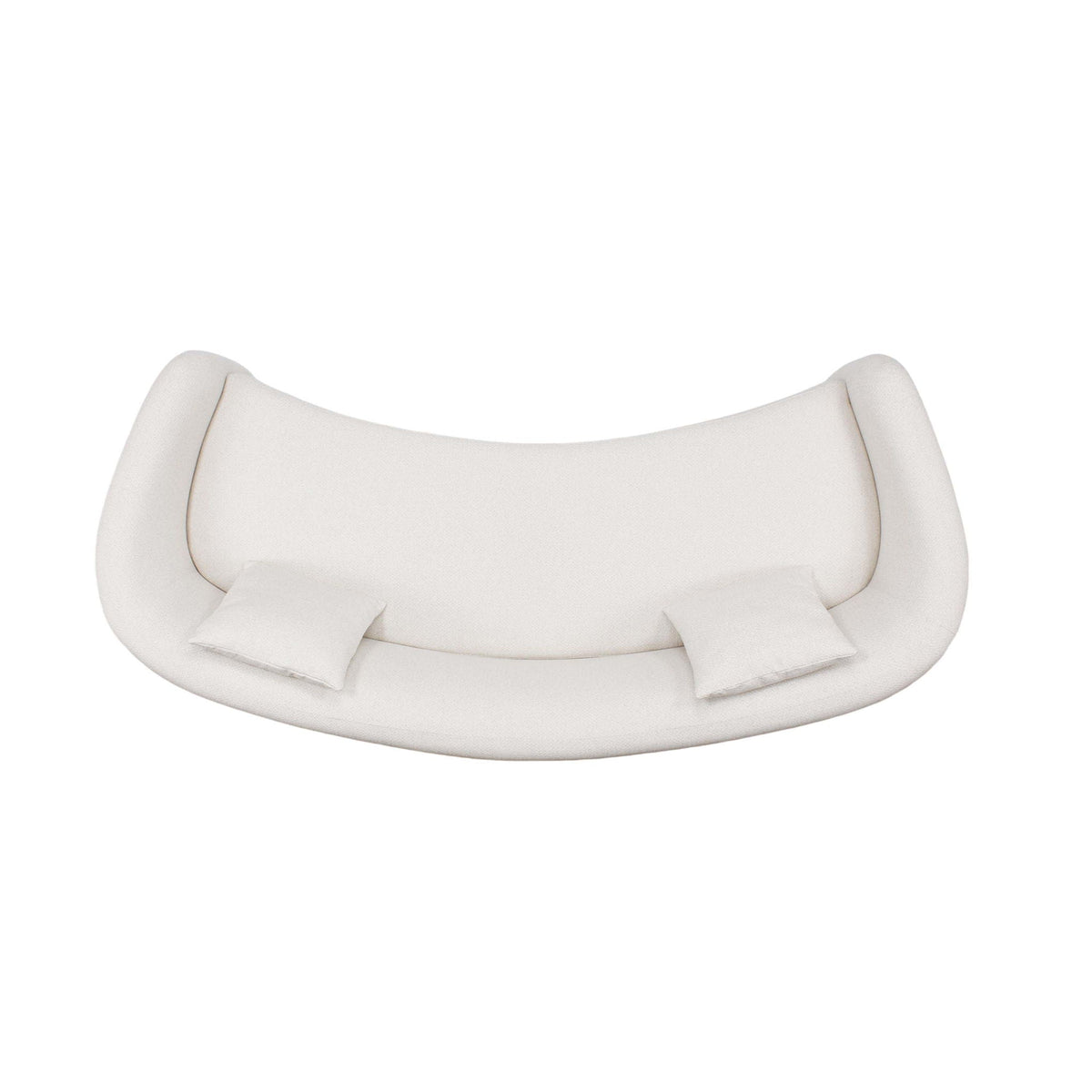 Sylvia Loveseat with Breathable PU Leather - Beige or Gold